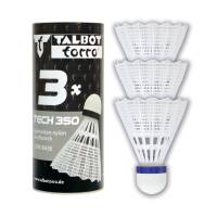 Волани для бадмінтона Talbot Torro TECH 350 white - tube of 3 pcs